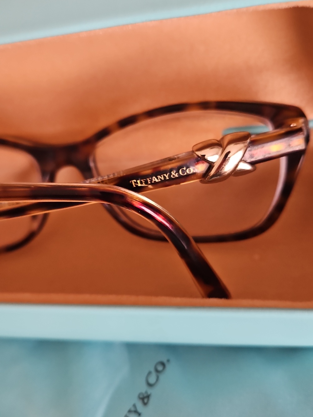 Tiffany & Co. Infinity Eyeglasses, Hard Box, Pouch And Card - Picture 6 of 13